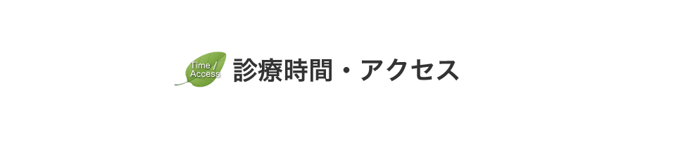 診療時間・アクセス